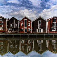 Buy canvas prints of Hudiksvall Waterfront by DiFigiano Photography