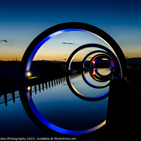 Buy canvas prints of The Falkirk Wheel by DiFigiano Photography