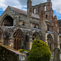 Buy canvas prints of Melrose Abbey by DiFigiano Photography