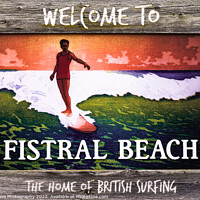 Buy canvas prints of The Home of British Surfing by DiFigiano Photography