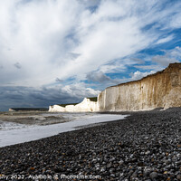 Buy canvas prints of Birling Gap Panorama by DiFigiano Photography