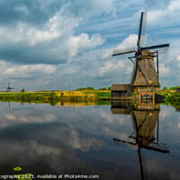 Buy canvas prints of Kinderdijk Windmills by DiFigiano Photography