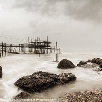 Buy canvas prints of Trabocco Cungarelle by DiFigiano Photography
