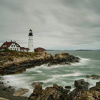Buy canvas prints of Portland Headlight by DiFigiano Photography