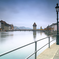 Buy canvas prints of Lucerne Upriver by DiFigiano Photography