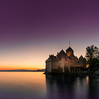 Buy canvas prints of Sunset At Chillon by DiFigiano Photography