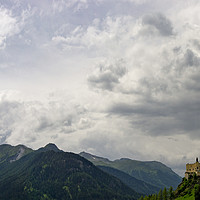 Buy canvas prints of Tarasp Panorama by DiFigiano Photography