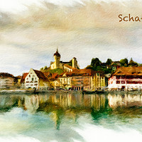 Buy canvas prints of Schaffhausen Cityscape 1 by DiFigiano Photography