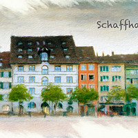 Buy canvas prints of Schaffhausen Cityscape 3 by DiFigiano Photography