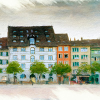 Buy canvas prints of Schaffhausen Cityscape 4 by DiFigiano Photography