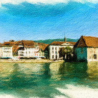 Buy canvas prints of Solothurn Cityscape 1 by DiFigiano Photography