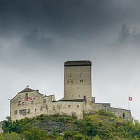 Buy canvas prints of Sargans Castle by DiFigiano Photography