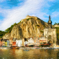 Buy canvas prints of Dinant Cityscape 2 by DiFigiano Photography
