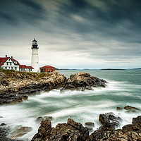 Buy canvas prints of The Portland Headlight by DiFigiano Photography