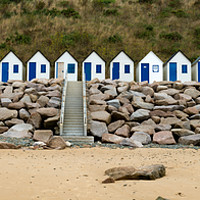 Buy canvas prints of Carteret Beach Cottages by DiFigiano Photography