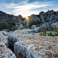 Buy canvas prints of Evening Sun At El Torcal by DiFigiano Photography