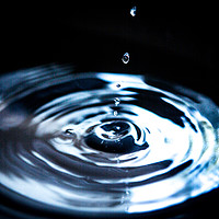 Buy canvas prints of Water drop ripple by Hannan Images