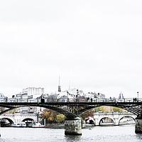 Buy canvas prints of Pont des Arts Bridge Paris by Hannan Images
