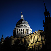 Buy canvas prints of St Paul's at night by Hannan Images