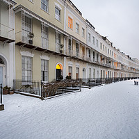 Buy canvas prints of Snowy Royal York Crescent, Bristol by Phil Spalding
