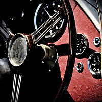 Buy canvas prints of Classic Car Interior by Connor Carter