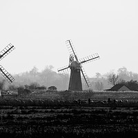 Buy canvas prints of Two Windmills by Connor Carter