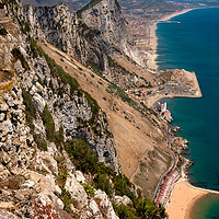 Buy canvas prints of Rock of Gibraltar by Monica McMahon
