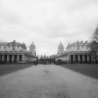 Buy canvas prints of Greenwich in black and white.  by Ling Peng