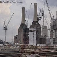 Buy canvas prints of Battersea Power Station,pink floyd by kathy white