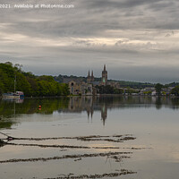 Buy canvas prints of Truro Cornwall, Cathedral reflections, by kathy white