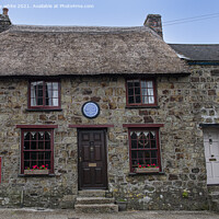 Buy canvas prints of Bob Fitzsimmons,Cottage Helston Cornwall by kathy white