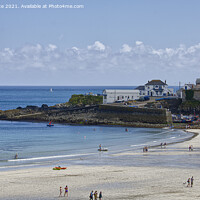 Buy canvas prints of  stunning beauty of Coverack, a Cornish Seaside by kathy white