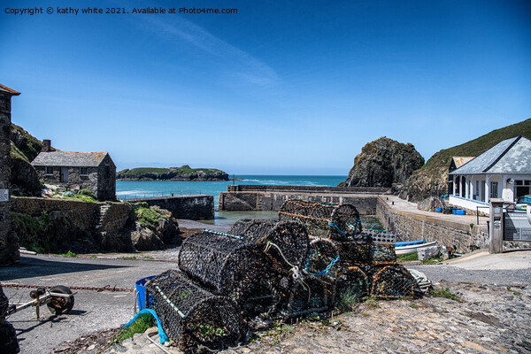 Lobster Pots, Old Net Loft, Mullion Cove, Picture Board by kathy white