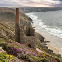 Buy canvas prints of St Agnes, Wheal Coates, by kathy white
