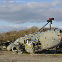Buy canvas prints of old abandoned Helicopters by kathy white