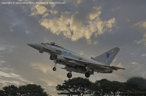 RAF Eurofighter Typhoon Picture Board by kathy white