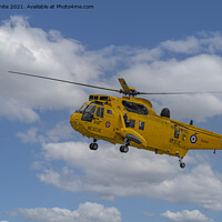 Buy canvas prints of Westland Sea King helicopter,Royal Navy Search and by kathy white