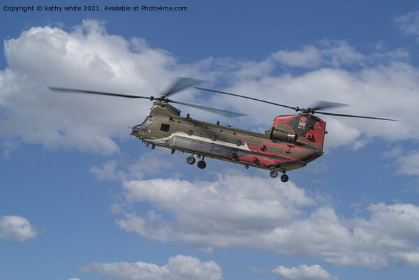British military, the Chinook helicopter Picture Board by kathy white