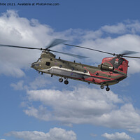 Buy canvas prints of British military, the Chinook helicopter by kathy white