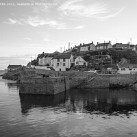 Buy canvas prints of Porthleven Harbour Cornwall ship inn by kathy white
