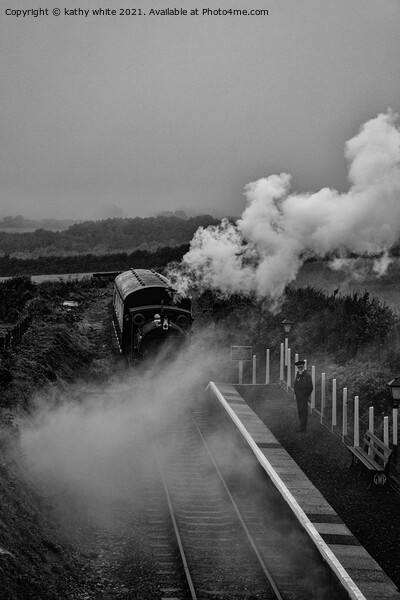 Cornwall  steam train Picture Board by kathy white