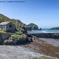 Buy canvas prints of Mullion Cornwall by kathy white