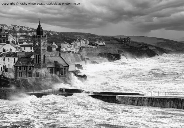 Porthleven Harbour Cornwall Picture Board by kathy white