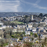 Buy canvas prints of Helston Cornwall from Porthleven Hill by kathy white