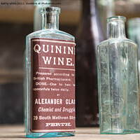 Buy canvas prints of old bottles by kathy white