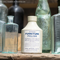 Buy canvas prints of old furniture polish by kathy white