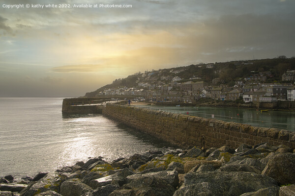  Mousehole harbour, Cornwall , Picture Board by kathy white