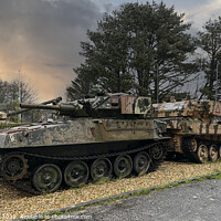 Buy canvas prints of old war tanks by kathy white