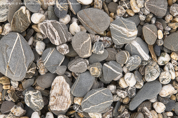 Beach Stones, on a Cornish beach Picture Board by kathy white