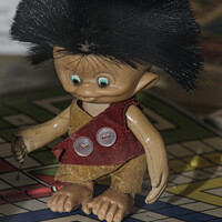 Buy canvas prints of  vintage troll dolls by kathy white